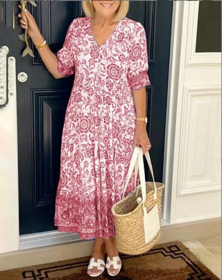 Lunah | Florales V-Ausschnitt Kleid