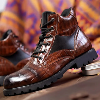 Rendell™ | Krokodilleder Stiefel | Handgefertigte Schuhe