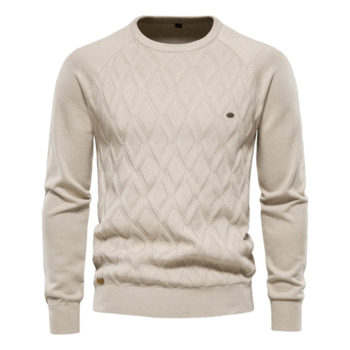 Theodor | Herrenpullover mit Rautenmuster