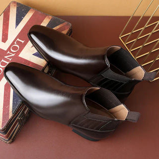 Peyton | Ankle Boots aus synthetischem Leder, handgefertigte Schuhe