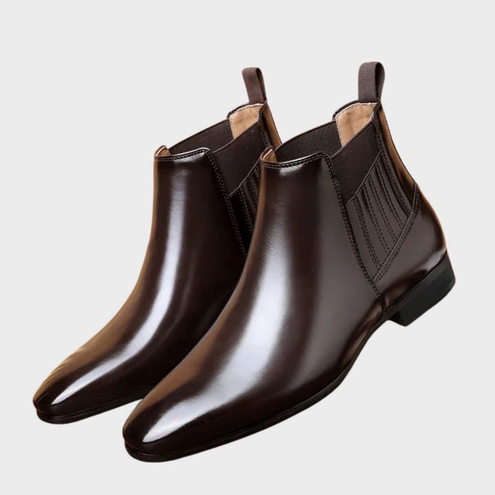 Peyton | Ankle Boots aus synthetischem Leder, handgefertigte Schuhe