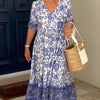 Lunah | Florales V-Ausschnitt Kleid