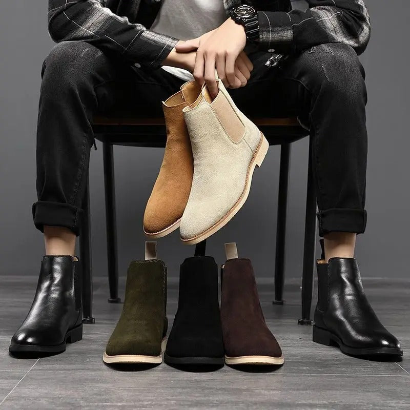 Bradley | Wildleder Chelsea Boots | Handgefertigte Schuhe