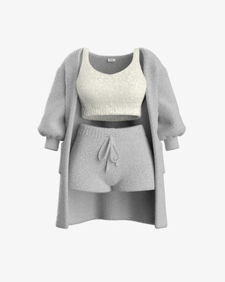 Tallulah – Bouclé Strick Pyjama Set