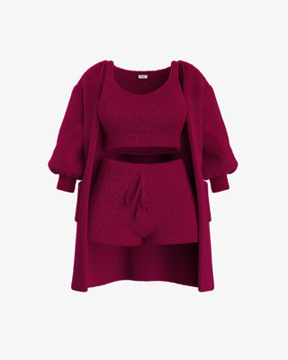 Tallulah – Bouclé Strick Pyjama Set
