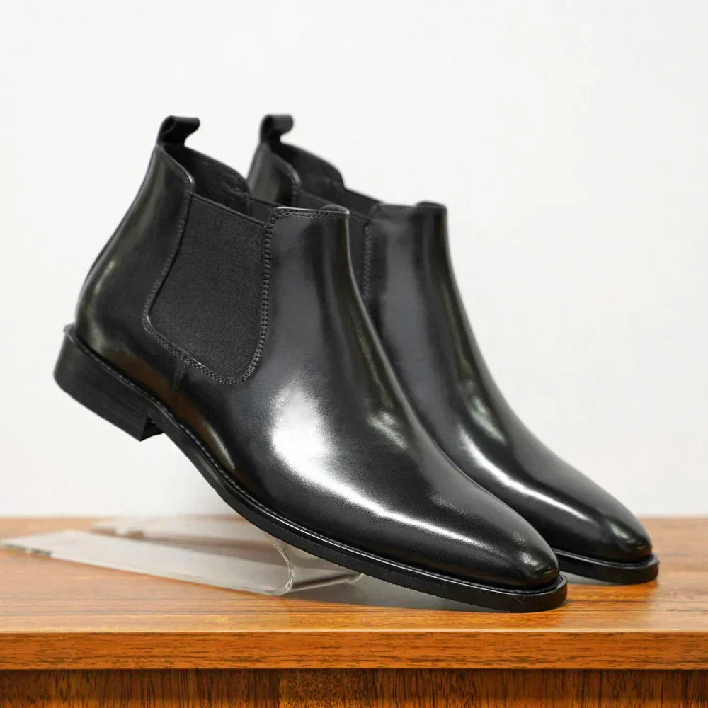 Blake™ | Veredelte Leder Chelsea-Stiefel | Handgefertigte Schuhe