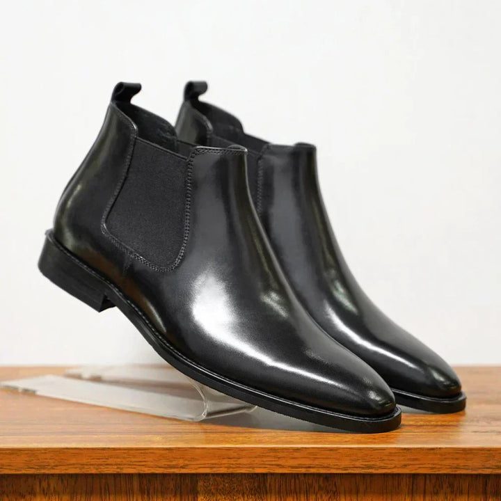 Blake™ | Veredelte Leder Chelsea-Stiefel | Handgefertigte Schuhe