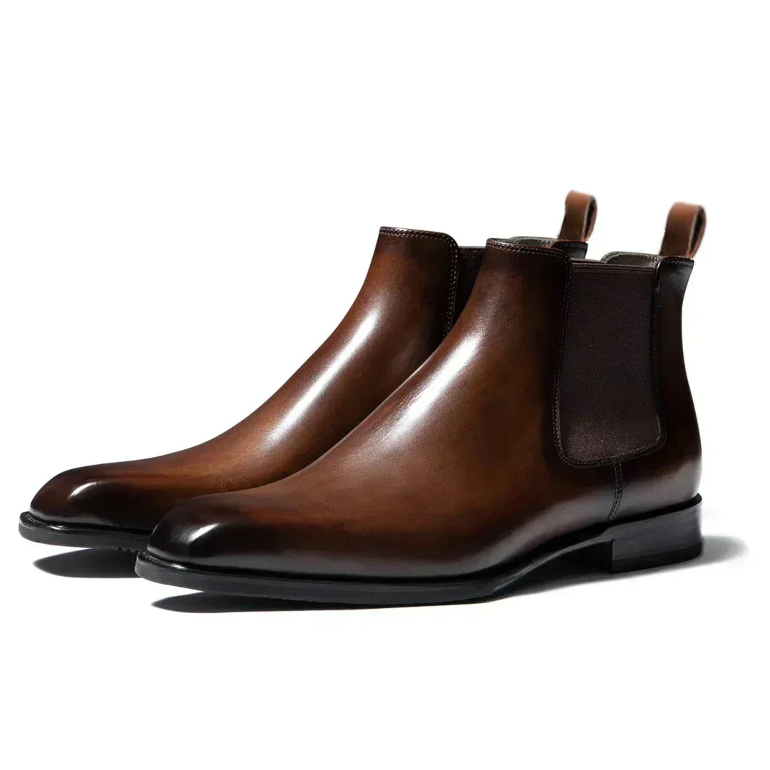 Blake™ | Veredelte Leder Chelsea-Stiefel | Handgefertigte Schuhe