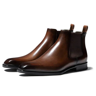 Blake™ | Veredelte Leder Chelsea-Stiefel | Handgefertigte Schuhe