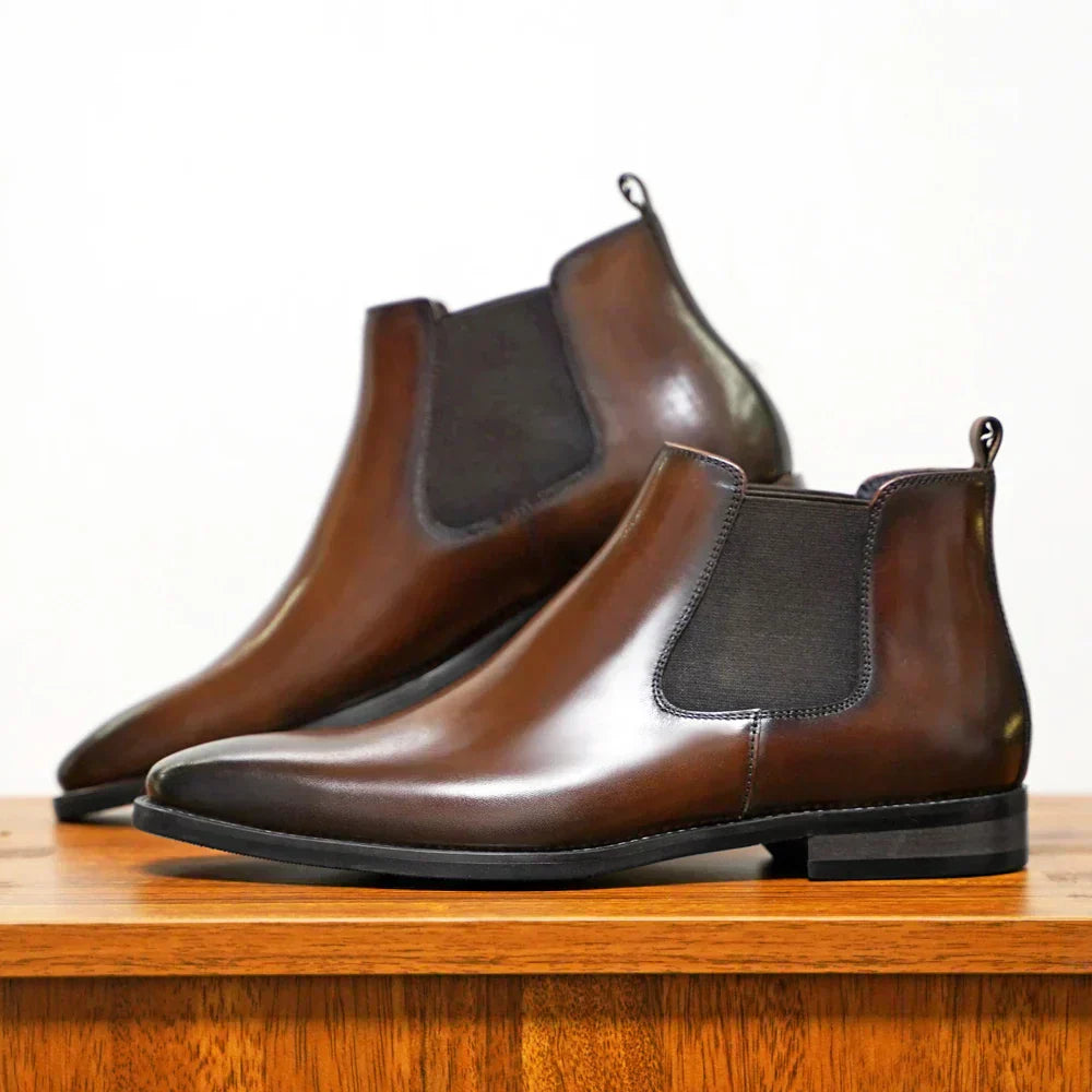 Blake™ | Veredelte Leder Chelsea-Stiefel | Handgefertigte Schuhe