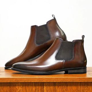 Blake™ | Veredelte Leder Chelsea-Stiefel | Handgefertigte Schuhe